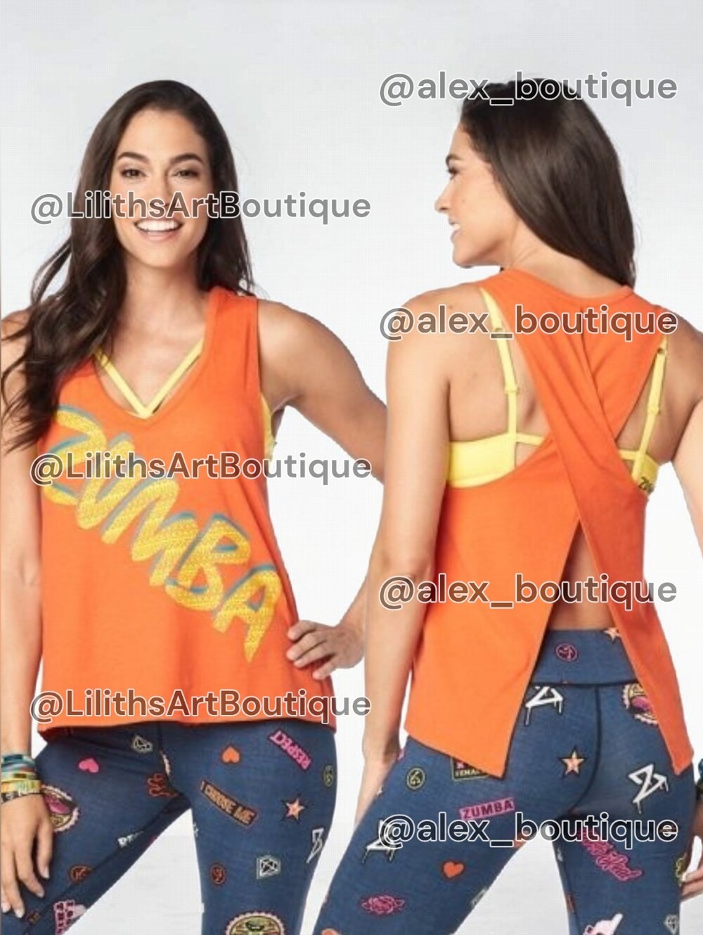 🖤Zumba Open Back Tank (H004)